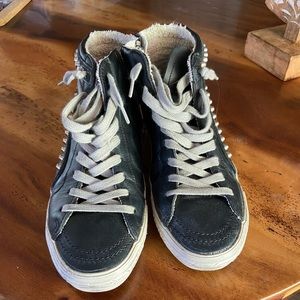 Golden goose slide classic leather black